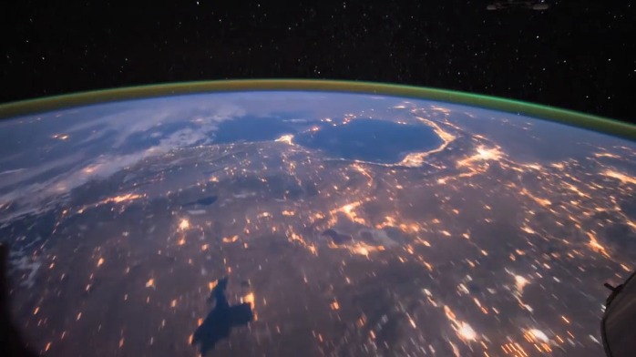 炫酷这是从太空看到的地球其中可以看见中国的领土