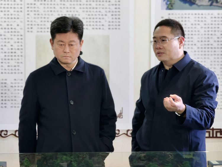 章丘区委书记马保岭督导文明典范城市创建和乡村文化振兴工作