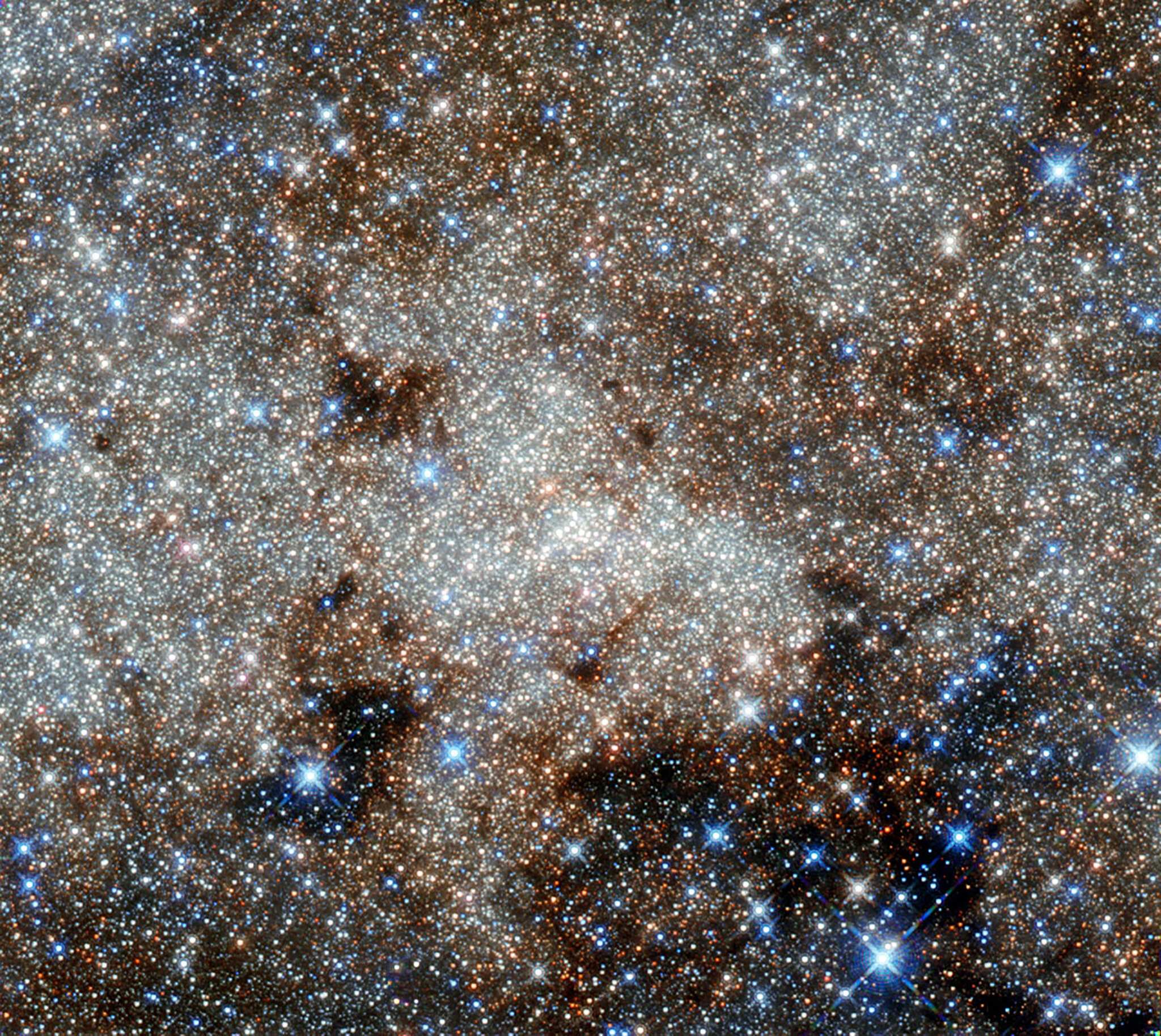 2011年哈勃太空望远镜观测到的银河系中心.图片来源:nasa
