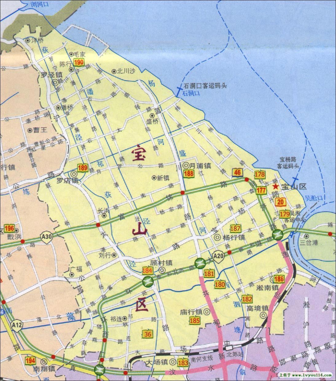 上海宝山区地图