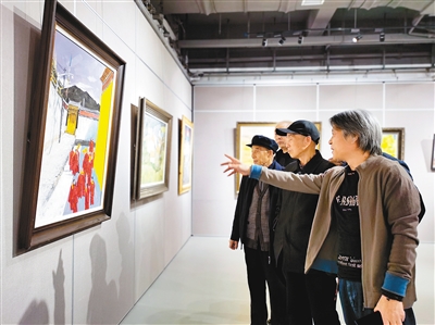 《喜迎建党100周年 百幅精品油画展》在西安举行