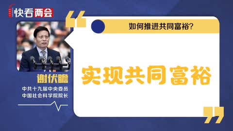 快看两会如何推进共同富裕90秒听听委员的心里话