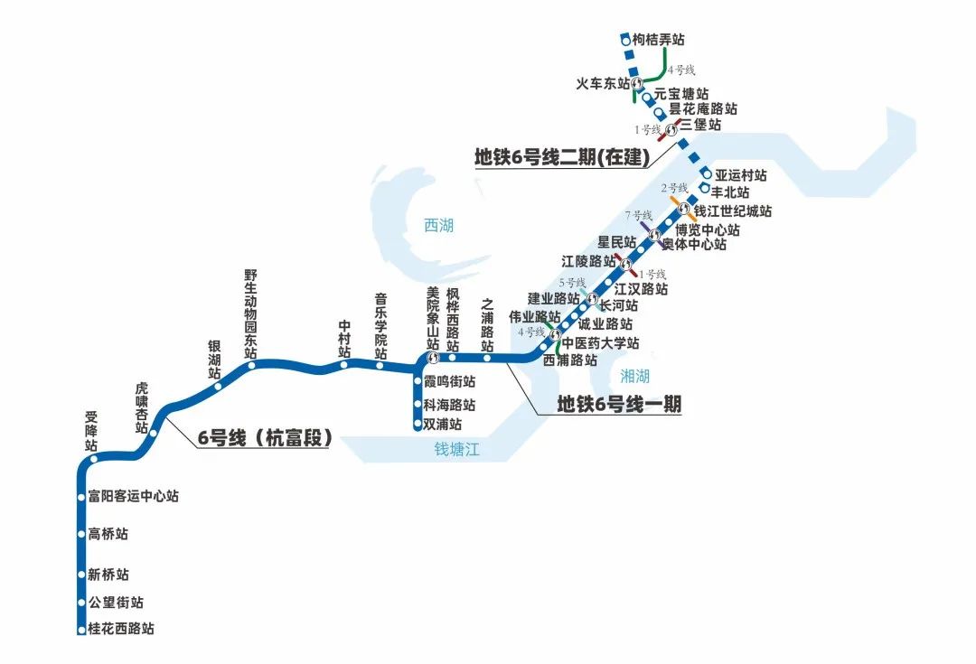 2021年杭州地铁又有5线将开通 沿线35个楼盘大盘点