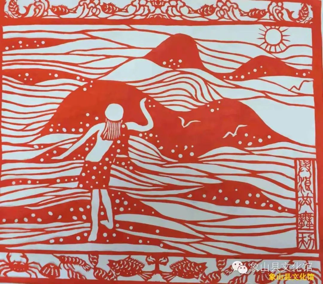 《与浪共舞》获2014年浙江省剪纸艺术展优秀奖《水漫金山寺《林潇湘