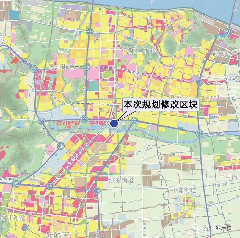 《台州市椒江分区jhj010规划管理单元中心大道以东,现代大道以南局部