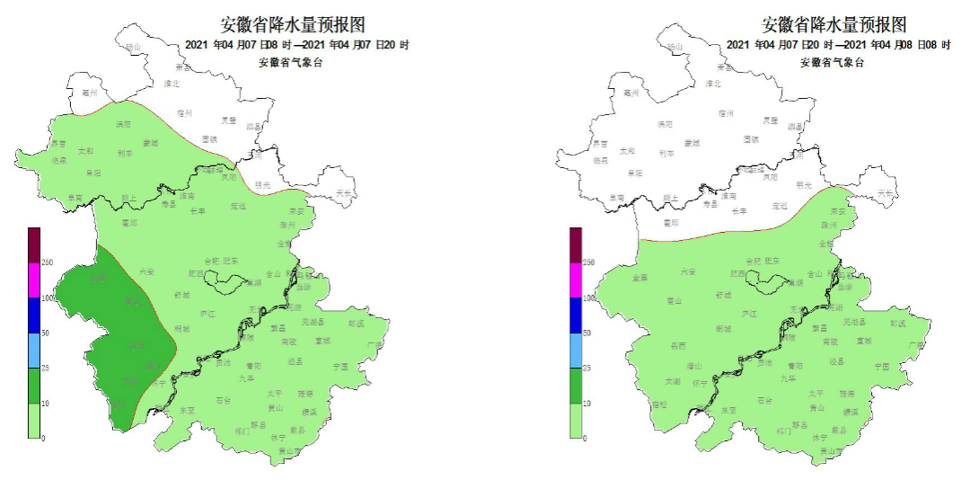未来一周安徽省北部以多云天气为主南部多降水过程