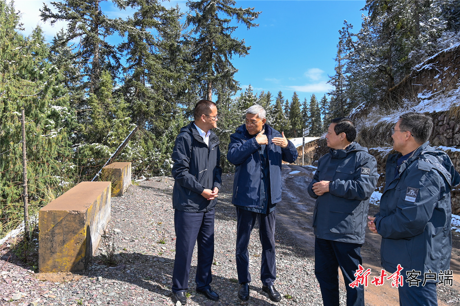 尹弘冒雪调研祁连山生态保护提出这些要求