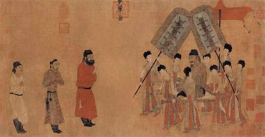 《步辇图:唐朝与吐蕃民族关系的图证,初唐人物画的最高水平__凤凰网