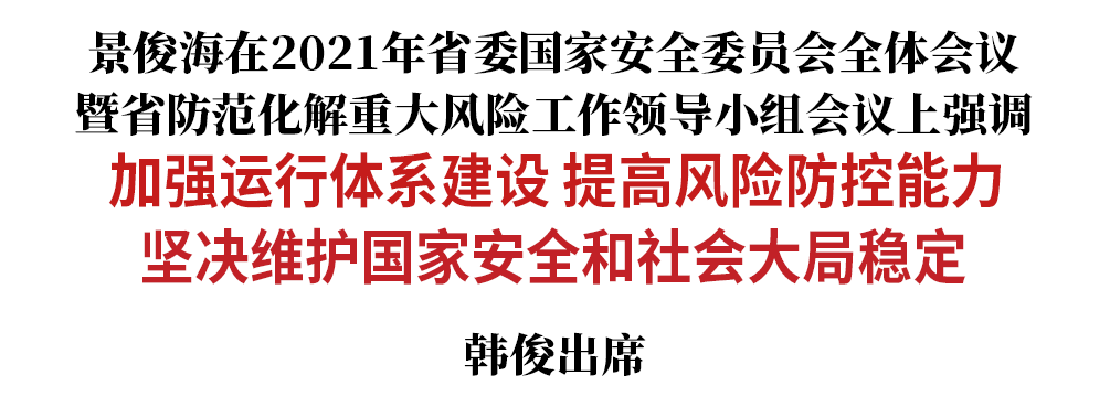 加强运行体系建设 提高风险防控能力 坚决维护国家安全和社会大局稳定