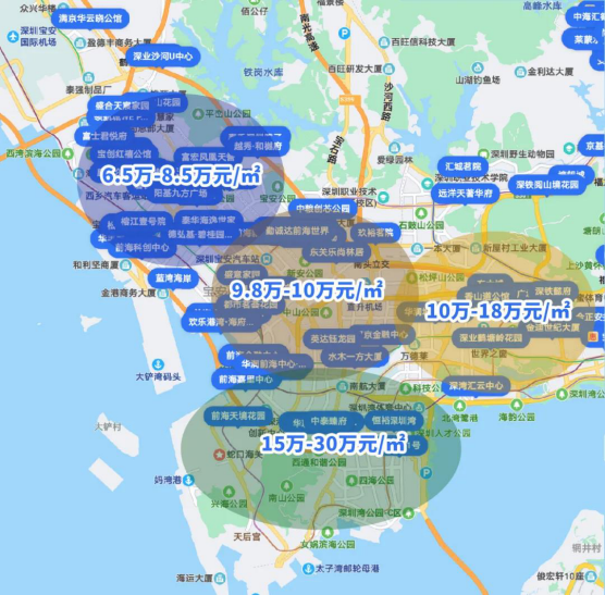 深中通道除了拉近深中距离,还将加速缩小两地房价的差距.