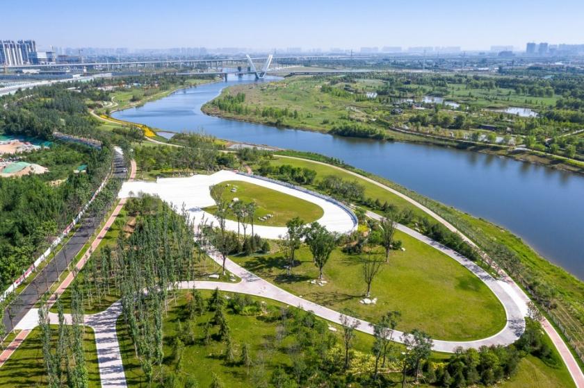 2公里的蒲河生态廊道,是国家级水利风景区.