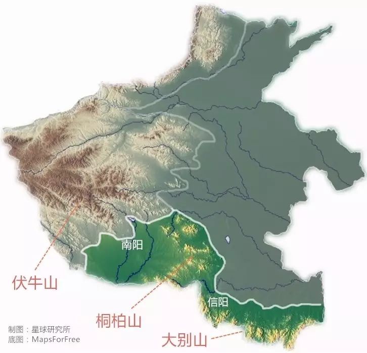 地质学上统称为秦岭-大别山造山带 (豫南大别山及南阳盆地地