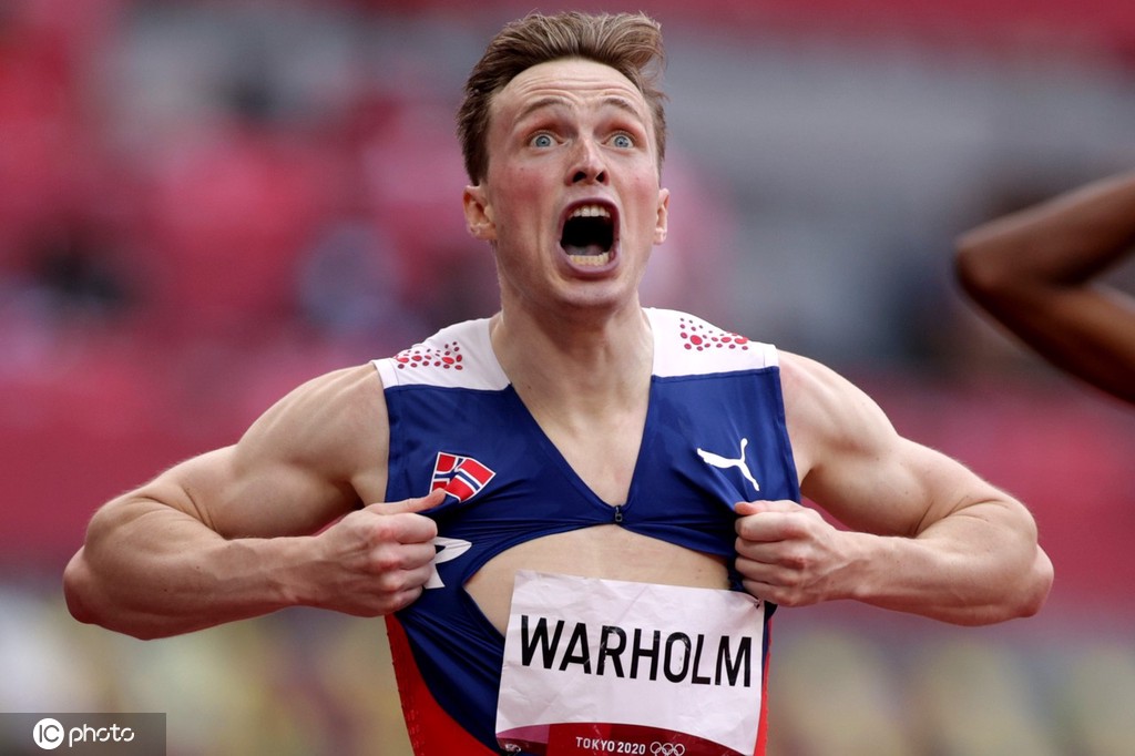 45秒94挪威名将刷新400米栏世界纪录夺得金牌