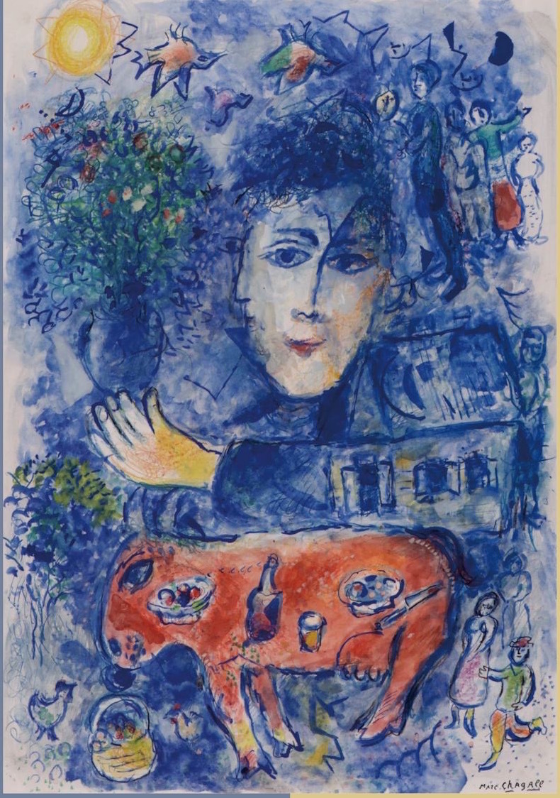 马克·夏加尔(marc chagall,1887-1985)生于白俄罗斯的犹太裔法国画家