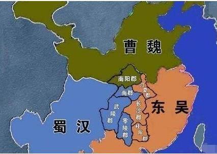 三国时期的荆州 就为各方势力分头占据