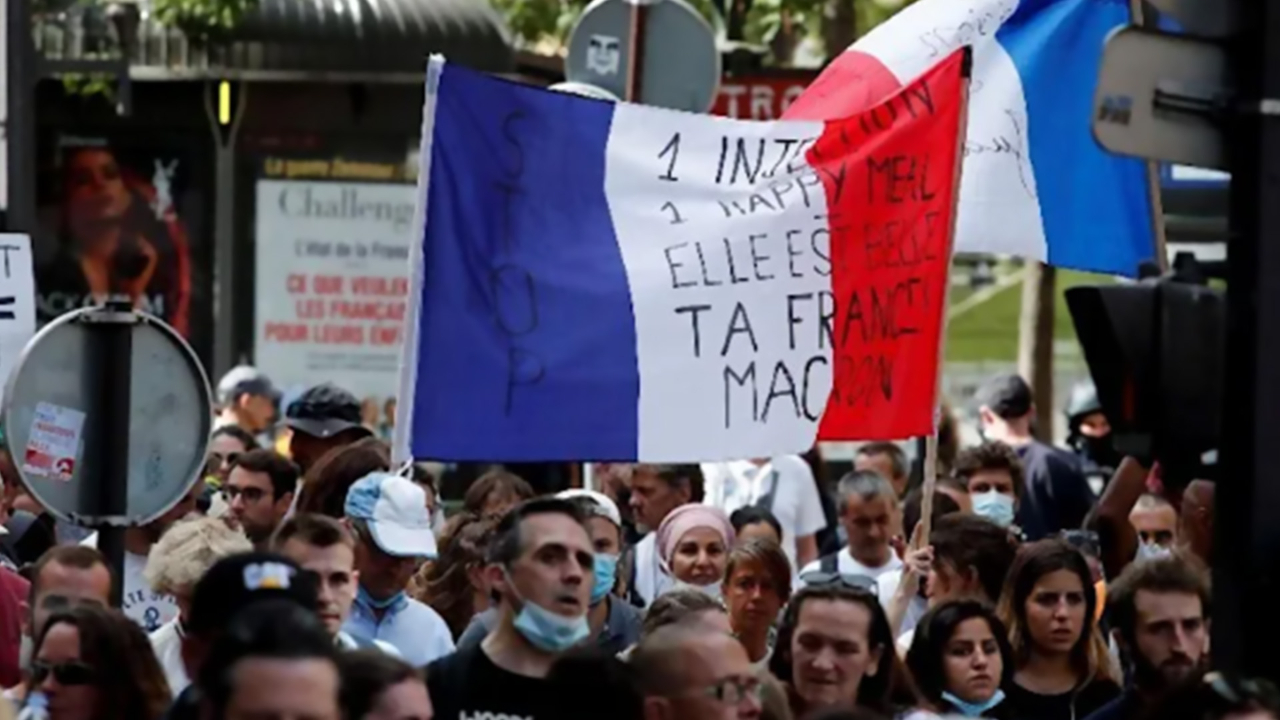 法国总统选举第二轮投票即将举行巴黎街头爆发抗议(组图)
