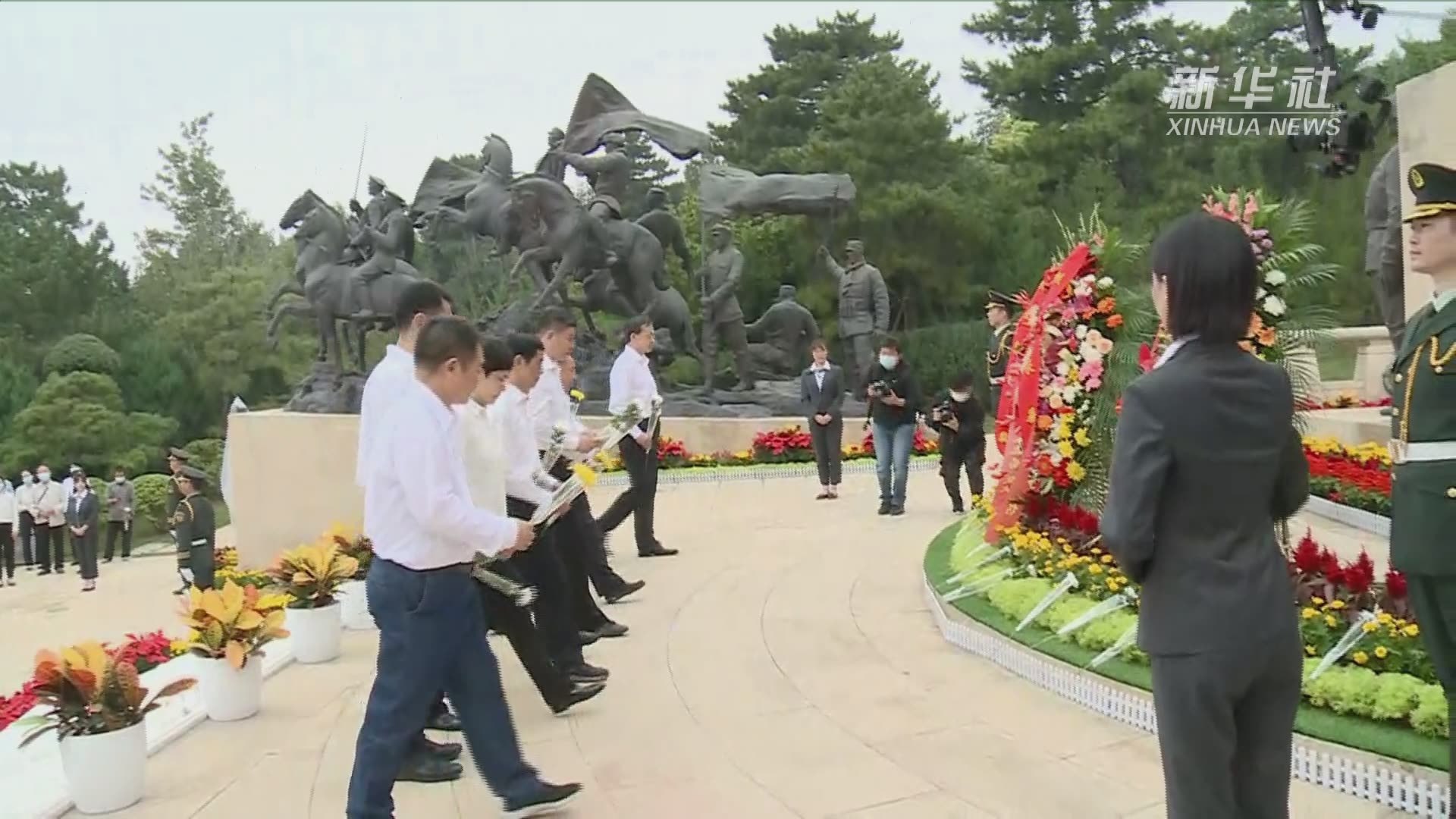烈士纪念日北京八宝山革命公墓公祭仪式
