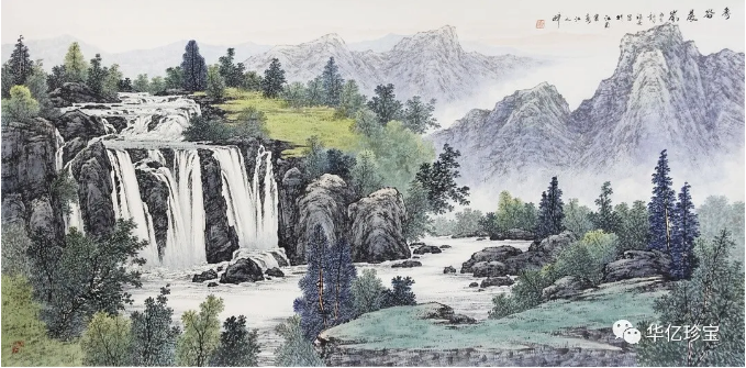 李老师能够调动传统的艺术语言和运用自家山水的艺术个性,展现出中国
