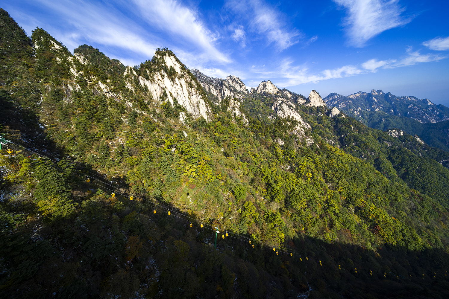 河南鲁山尧山晚秋景色迷人