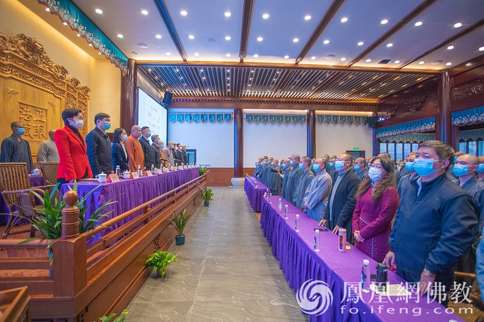江苏佛学院寒山学院清凉学院2021年秋季开学典礼在重元寺举行