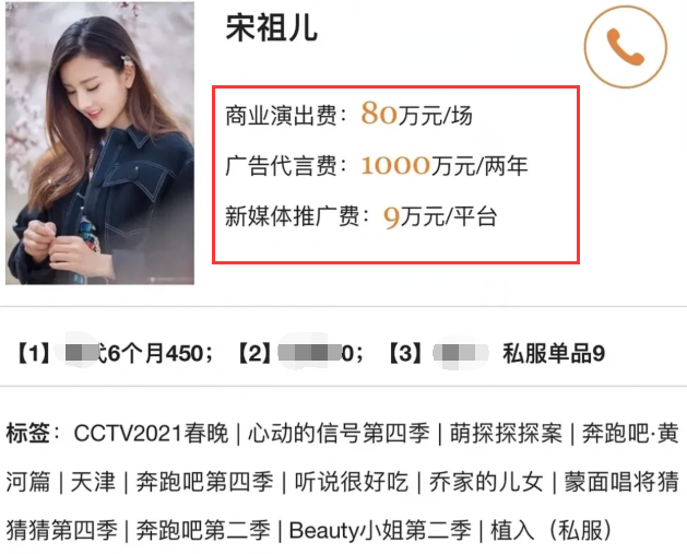 明星代言费疑曝光网友感慨娱乐圈的钱太好赚