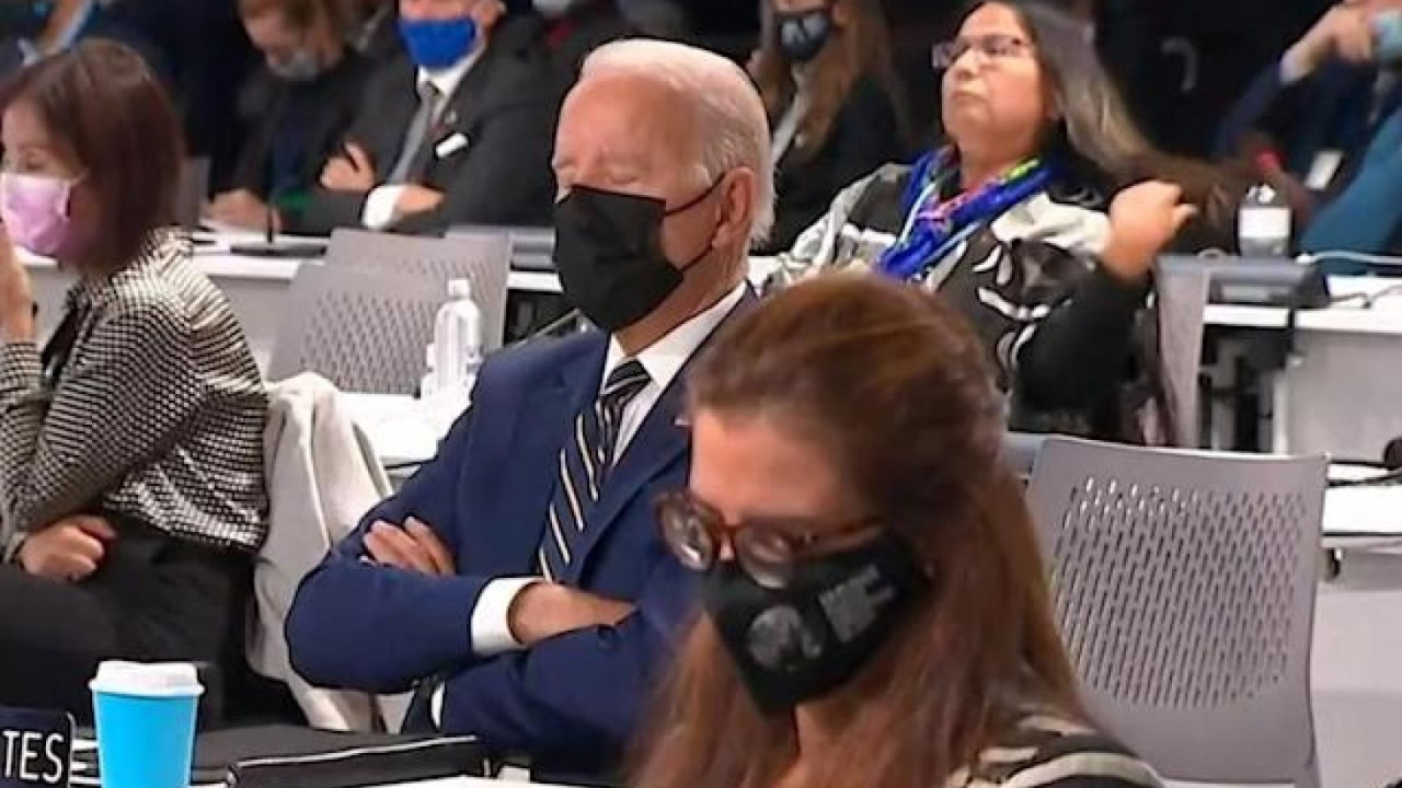 瞌睡乔再上线拜登在联合国气候变化大会上又睡着了