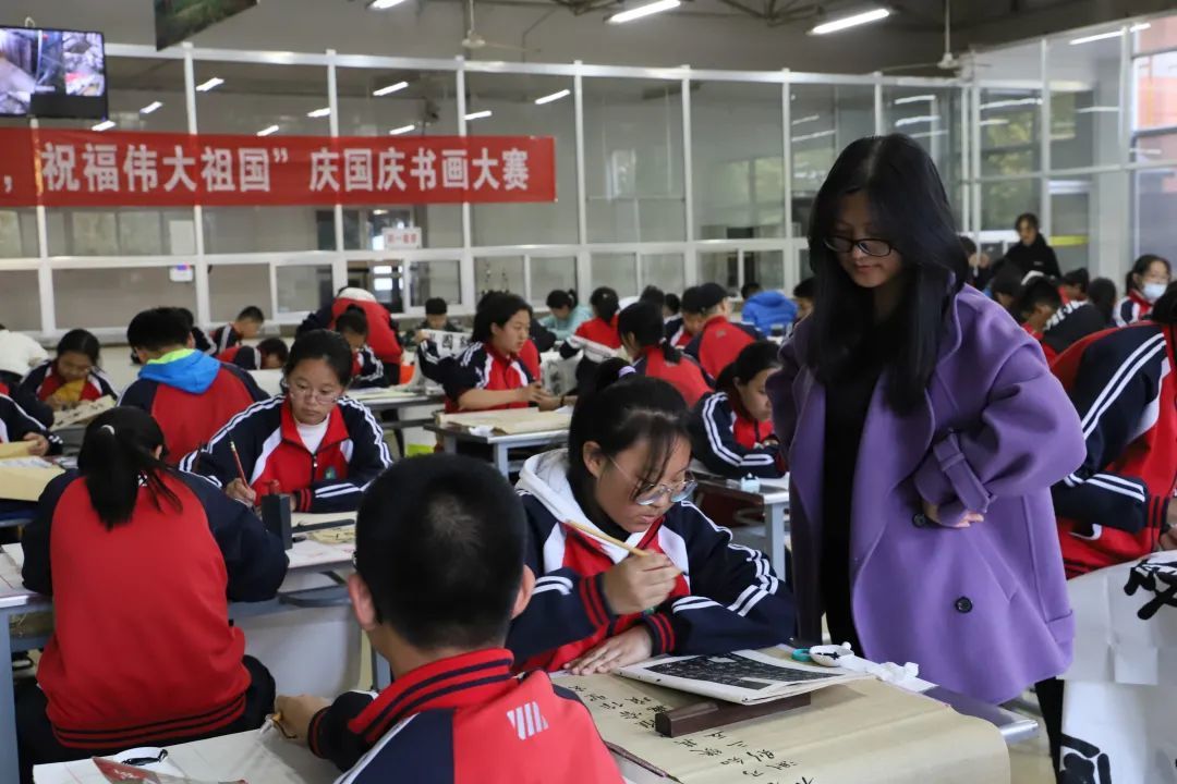 书画大赛平度实验中学献礼建党百年祝福伟大祖国