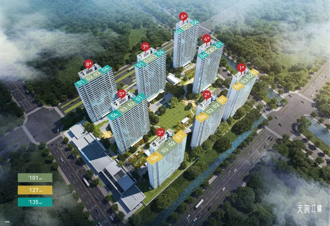 天宸江樾效果示意图