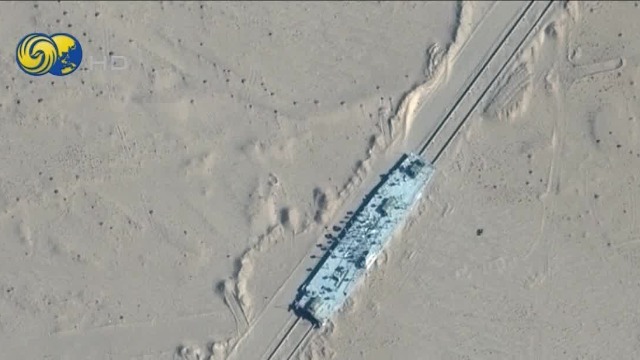 美媒中国在新疆沙漠设美航母靶标
