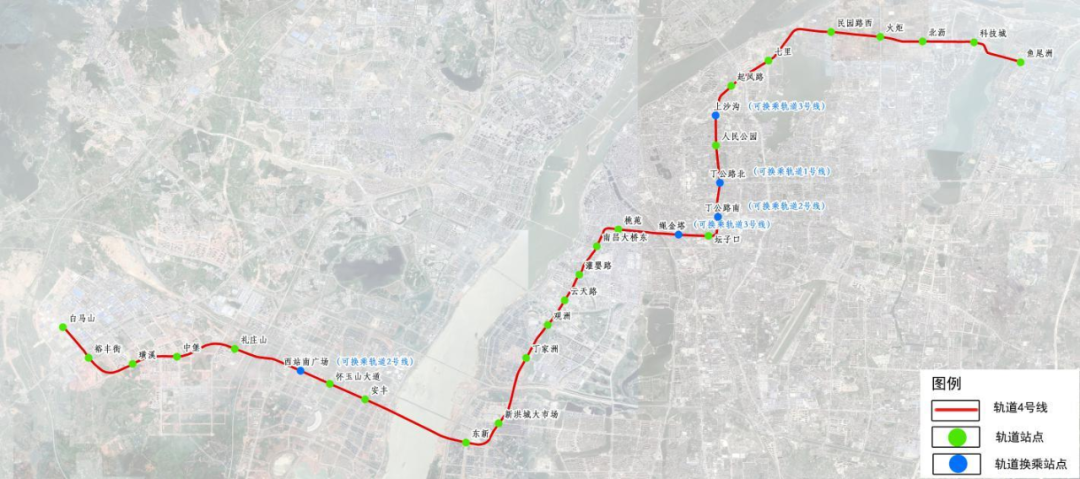 南昌地铁4号线29个站点公布全线计划2021年底开通运营