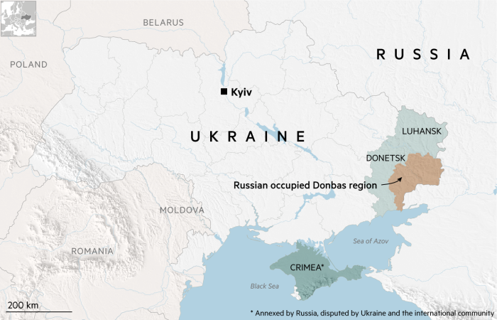 俄乌边境集结士兵全世界担心普京入侵乌克兰