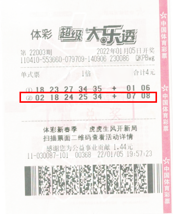 中奖故事体彩大乐透2注二等奖花落漯河