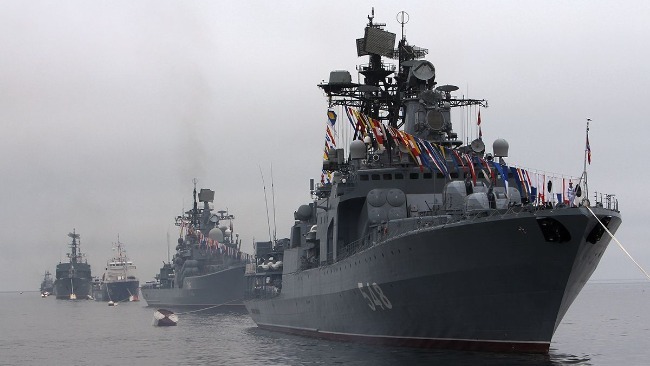 俄太平洋舰队集结20艘战舰现身日本海日本防卫省紧盯
