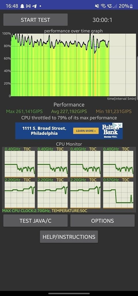 该编辑还进行了两项测试:一项是 cpu 节流测试,另一项是 geekbench 5