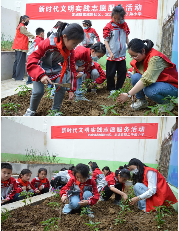 定远县靠城路社区新时代文明实践助学支教志愿服务活动走进职工子弟