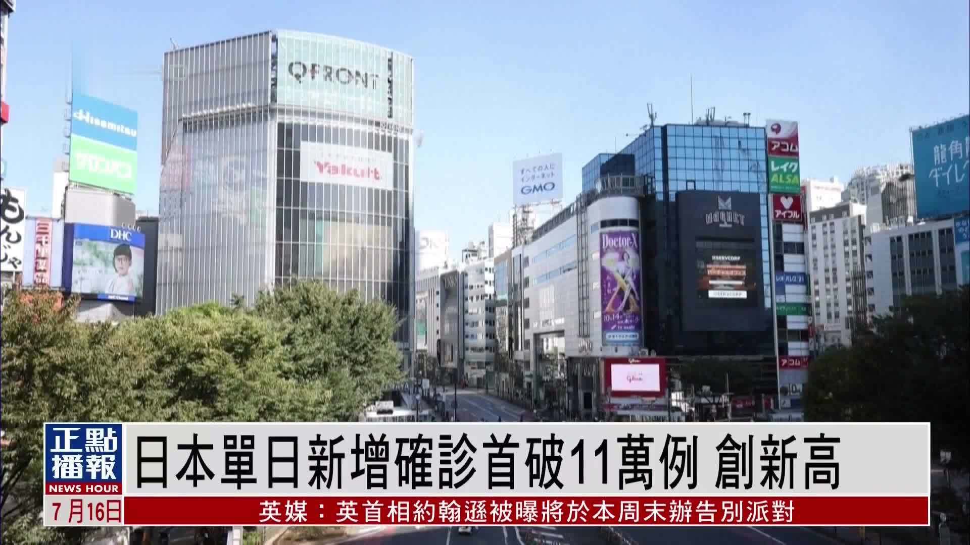 日本单日新增确诊首破11万例创新高