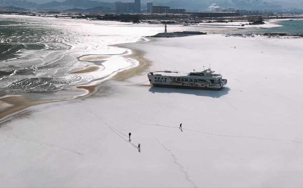 烟台市牟平区：雪后山海 如诗如画