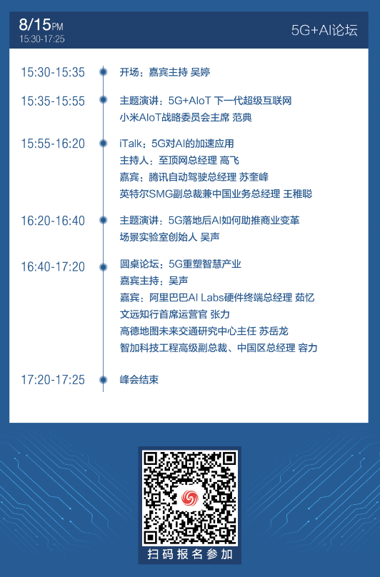2019“5G时代·智连聚变”凤凰网科技峰会议程一览