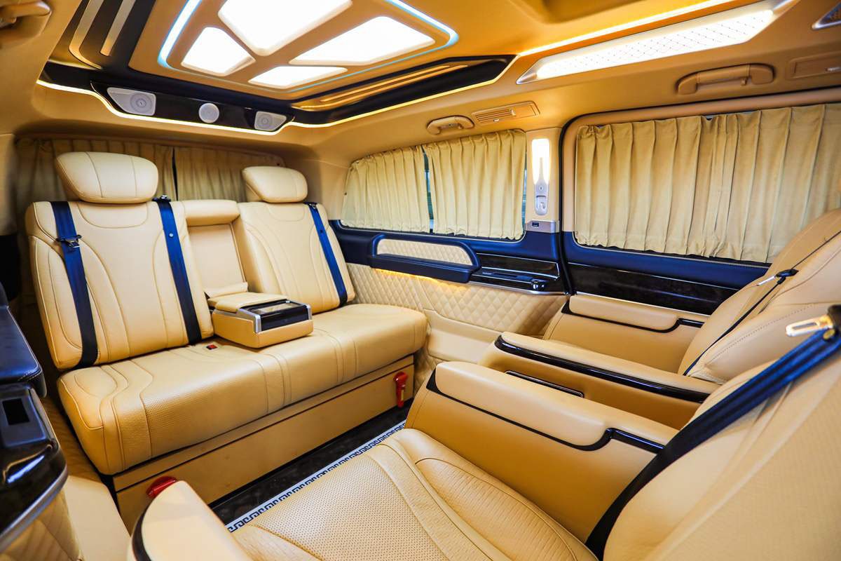 奔驰v260隔音改装七座商务车备受称赞