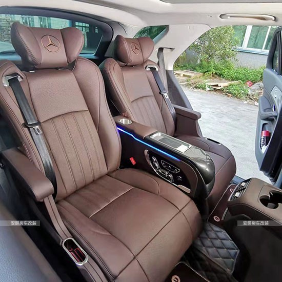 奔驰gle450改装中排航空座椅内饰范例
