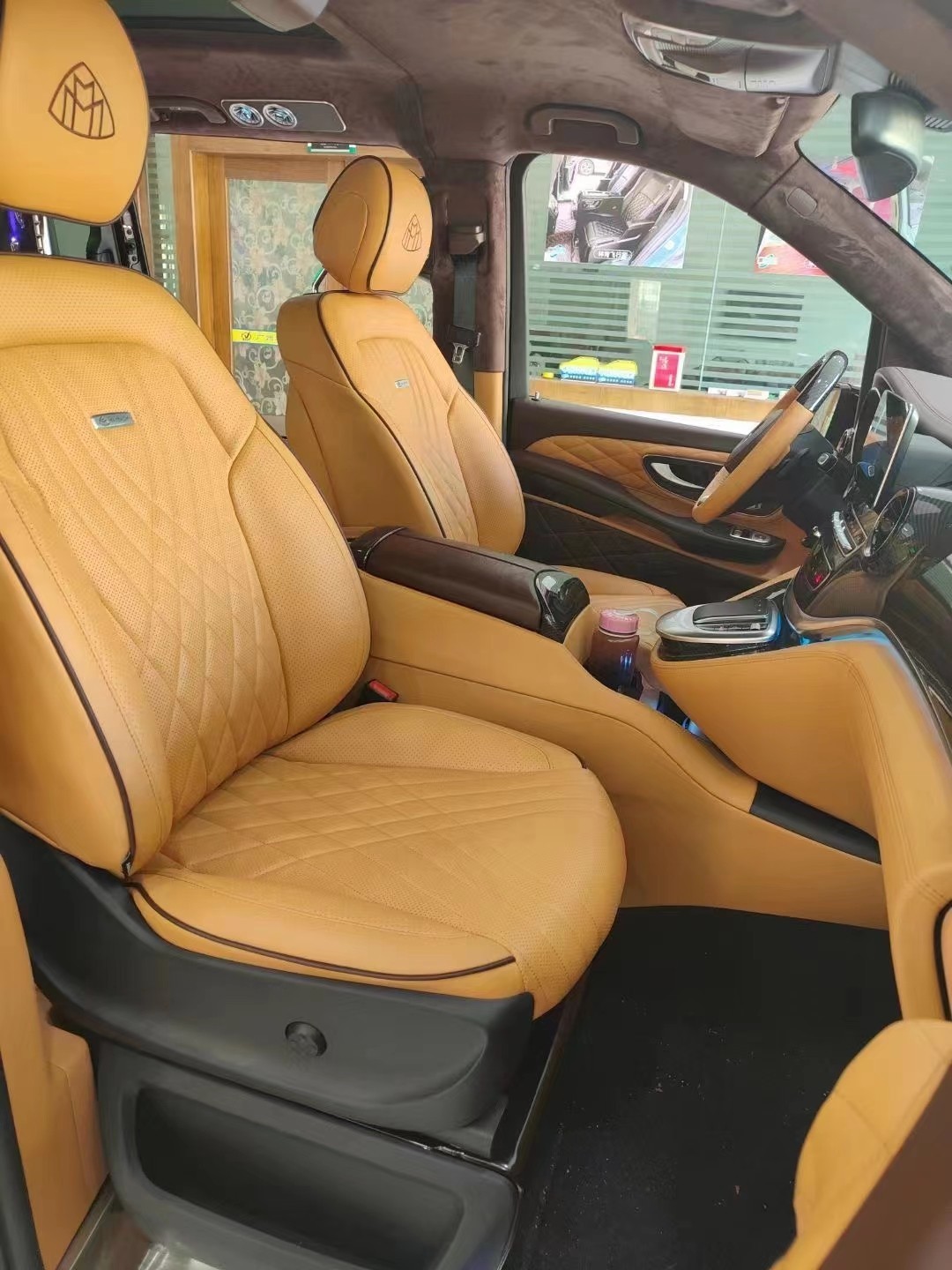 奔驰v260改装航空座椅饰内升级案例图