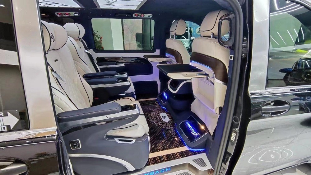 奔驰v260改装航空座椅及内饰案例