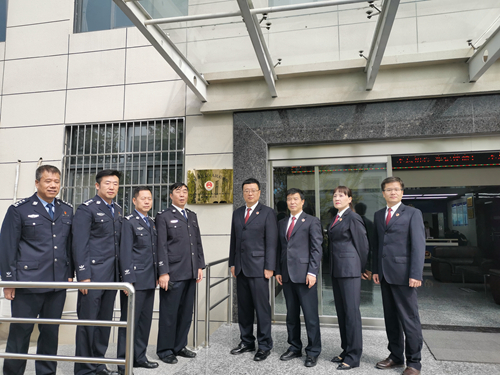 长安区人民检察院党组书记,检察长李文凯,副检察长任为农一行到西咸