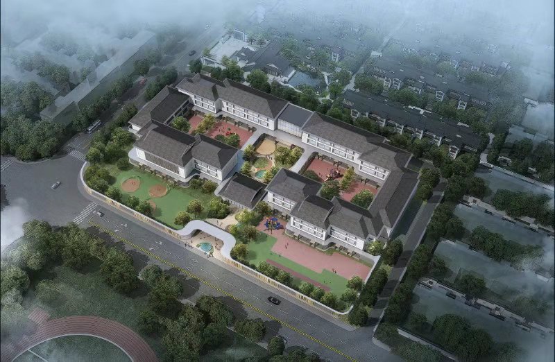 杭州绿城育华托管槐荫杨柳春风配套公办幼儿园开工2021年9月投入使用