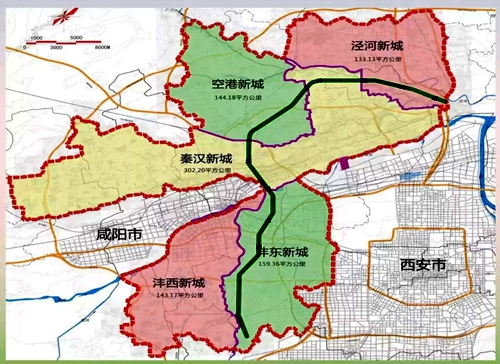 西咸新区沣泾大道泾河新城段主车道通车