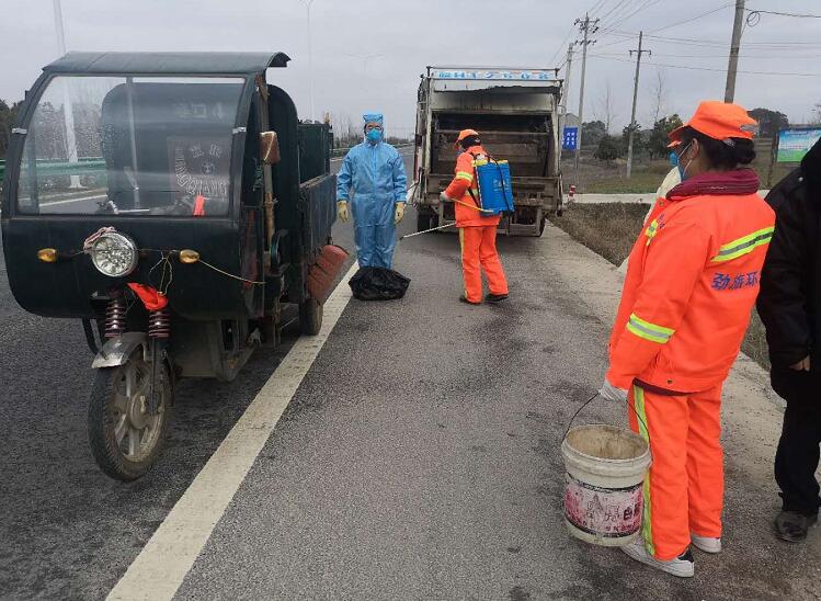 2月13日,阴雨天气寒冷潮湿,安徽望江县安庆劲旅环境科技有限公司1400