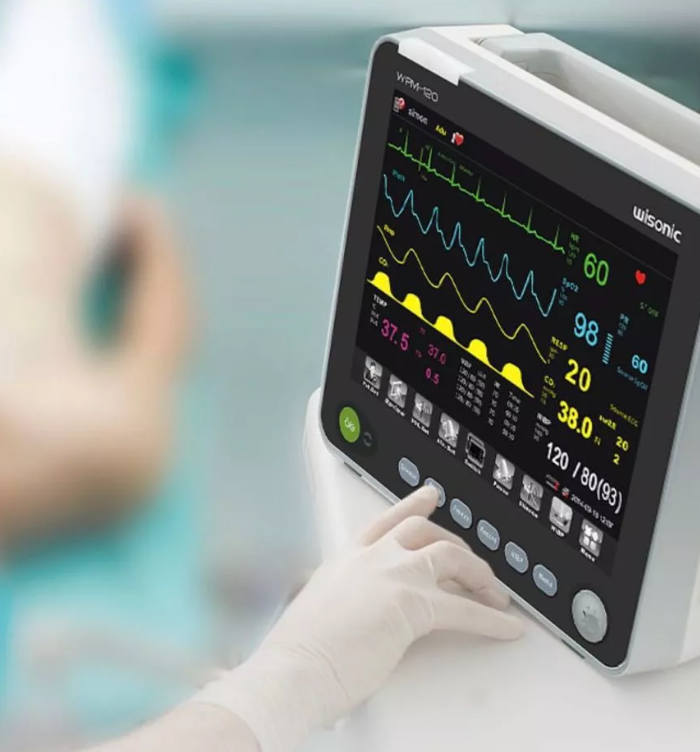 参数监护仪系统,可准确及时监测病人的心电,呼吸,血压,血氧等生命体征