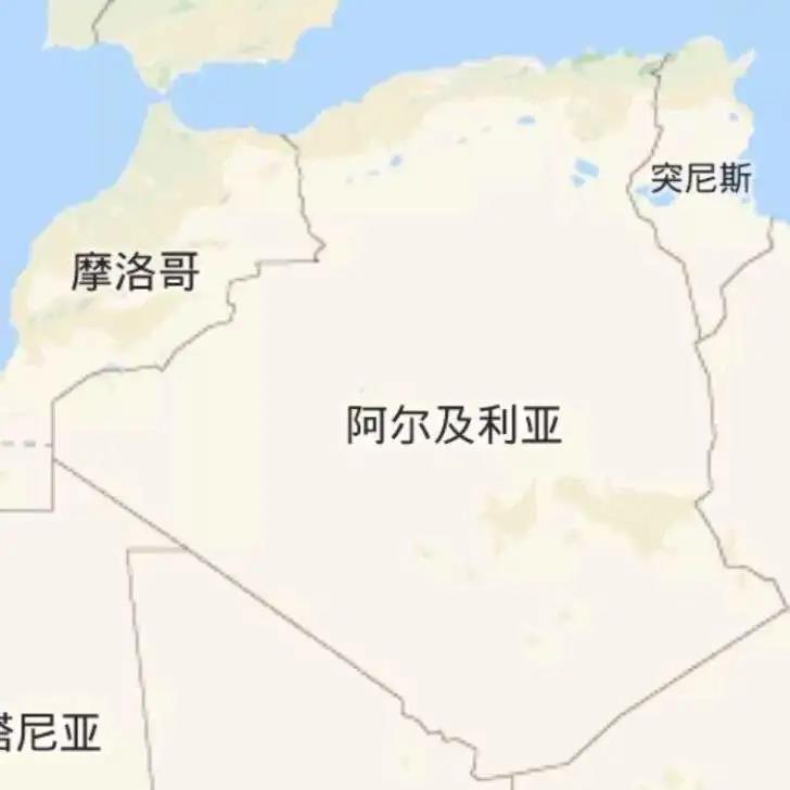 阿尔及利亚地理位置图图片