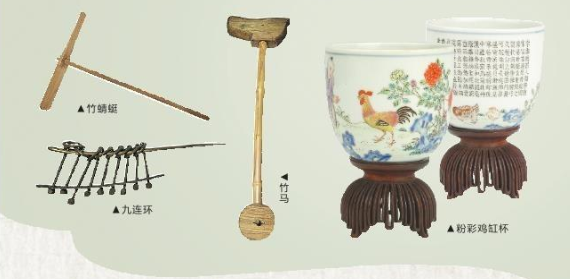 竹蜻蜓,竹馬,九連環等古代兒童玩具南陽唐王府博物館藏在沒有科技,沒