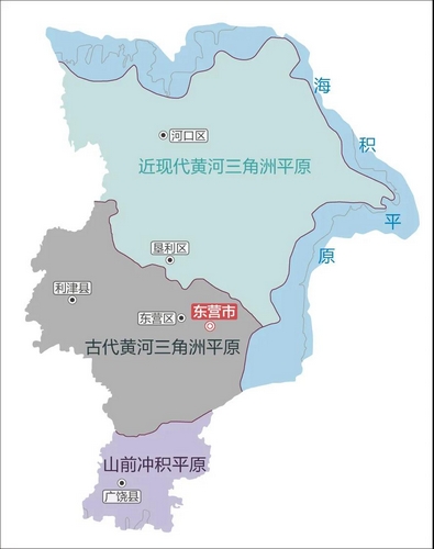 东营地势分布图